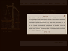Tablet Screenshot of kasliwalchambers.com